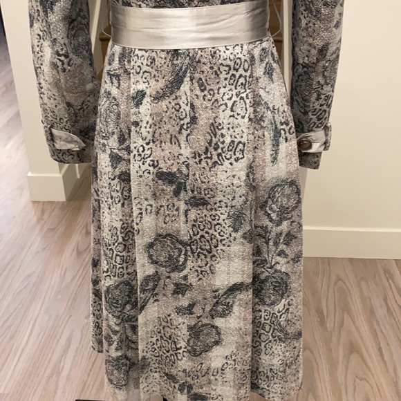 Diane von furstenburg coat with removable rabbit collar - Picture 8 of 12